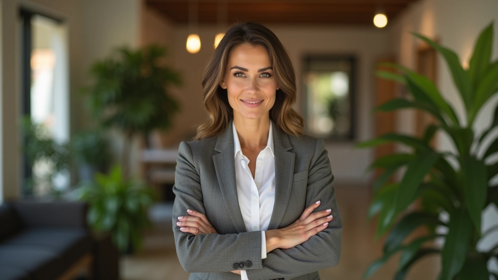 Professionista italiana in ambiente di lavoro moderno